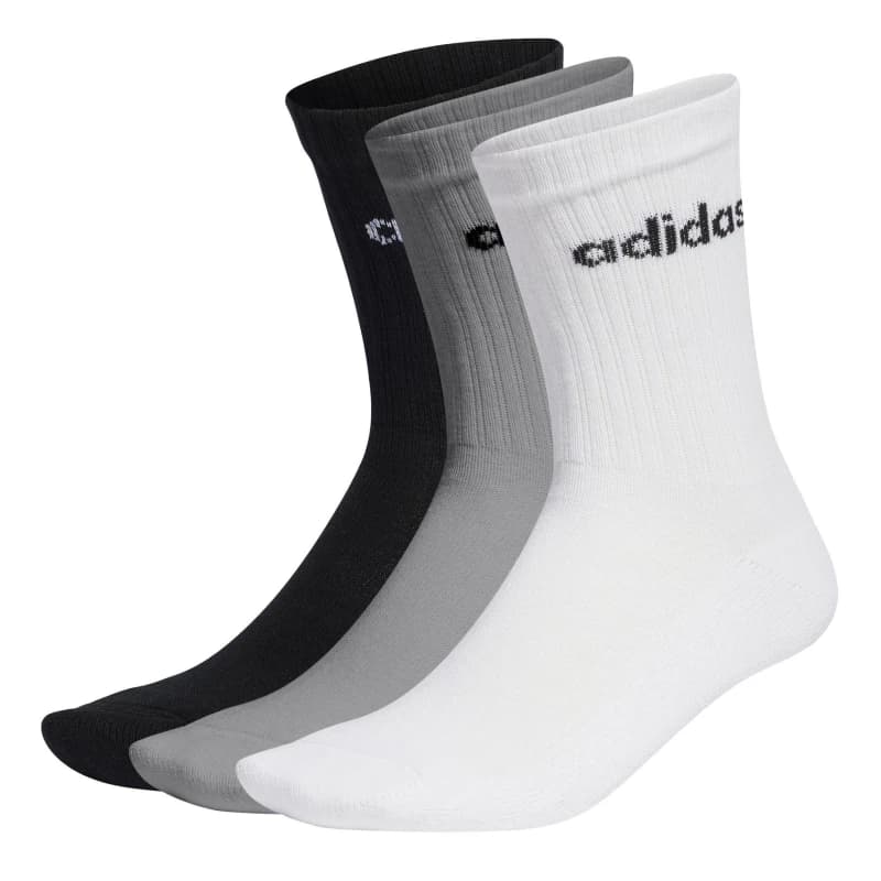 Image of adidas Half-Cushioned Crew 3 Pack Socks Crew Socks 6.5 - 8 Multi 41318199050