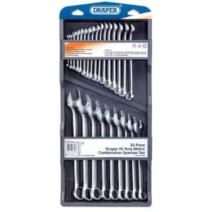 Image of Draper Hi-Torq Metric Combination Spanner Set (25 Piece)