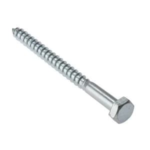 Image of ForgeFix Coach Screw Hexagon Head Single Thread ZP M12 x 180mm Bag 5