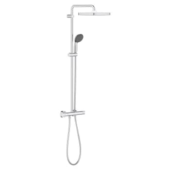 Image of Chrome Thermostatic Mixer Shower System - Grohe Vitalio Start