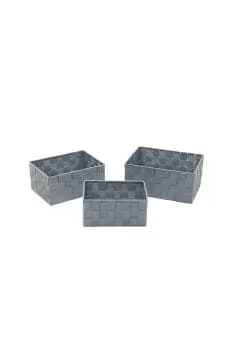 Image of Vichy Rect Nylon Storage Baskets Set of 3