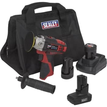 Image of CP1205KITB Cordless Polisher Kit Ø71mm 12V - 3 Batteries - Sealey