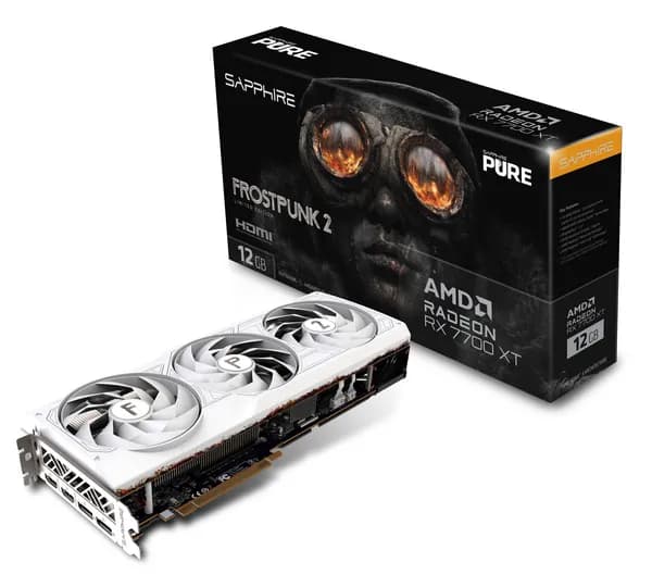 Image of Sapphire Radeon RX 7700 XT Pure Frostpunk 2 Limited Edition 12GB GDDR6 PCI-Express Graphics Card