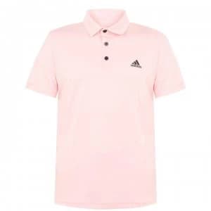 Image of adidas Mens Tennis Fab Polo Shirt - HazeCoral