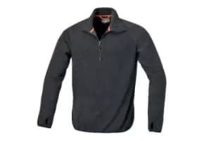 Image of Beta WORK 7635N L Microfleece Sweater Short-Zipped Black Large