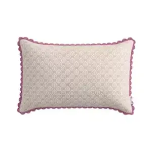 Image of Sanderson Chinoiserie Hall Embroidered Cushion - Cream