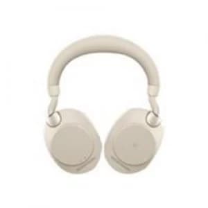 Image of Jabra Evolve2 85 USB-A MS Stereo Headset wtih Desk Stand - Beige