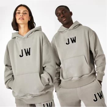 Image of Jack Wills Unisex Varsity Hoodie - Washed Khaki