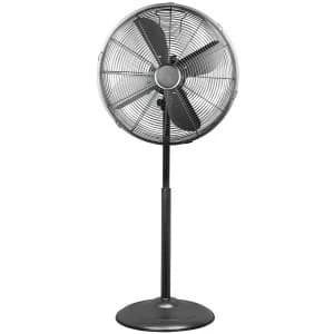 Image of Status 16" Oscillating Pedestal Floor Fan - Satin Black