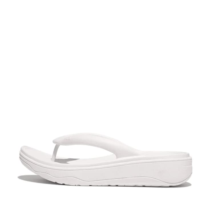 Image of FitFlop Relieff Recovery EVA Womens Toe Post Sandals - Black - Size:UK 6.5