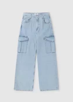 Image of Agolde Womens Minka Cargo Jeans In Realm