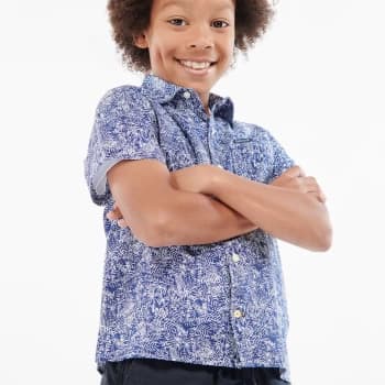 Image of Barbour Boys' Braithwaite Shirt - Inky Blue - 10-11 Years