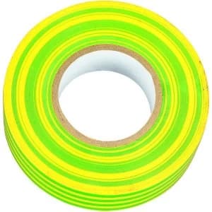 Image of Wickes Electrical Insulation Tape 20m Green and Yellow Pack of 10