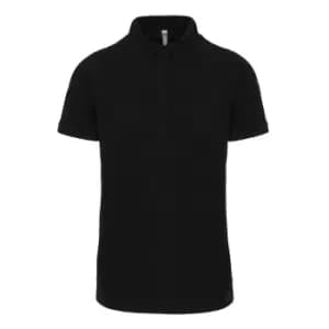 Image of Kariban Adults Unisex Stud Piqu Polo Shirt (XS) (Black)