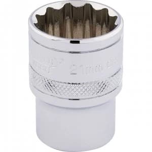 Image of Draper 1/2" Drive Hi Torq Bi Hexagon Socket Metric 1/2" 21mm