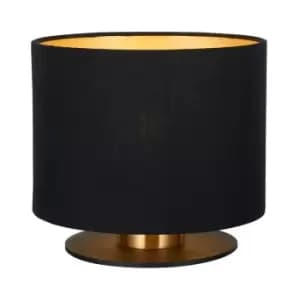 Image of Lucide FUDRAL - Table Lamp - Ø20cm - 1xE27 - Black