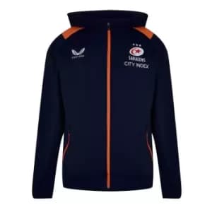 Image of Castore Saracens Zip Hoodie - Blue
