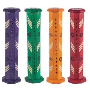 Image of Mango Wood (1 Random Supplied) Incense Burner Tower