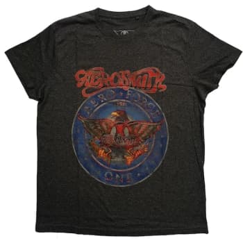 Image of Aerosmith - Aero Force Unisex Small T-Shirt - Grey/ Black