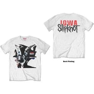 Image of Slipknot - Iowa Goat Shadow Unisex Large T-Shirt - White