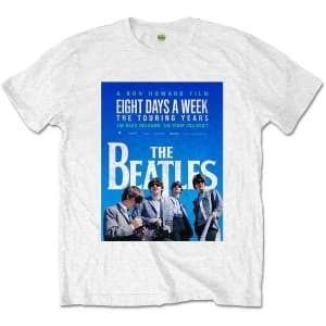 Image of The Beatles - 8 Days a Week Movie Poster Unisex Large T-Shirt - White
