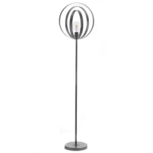 Image of Yara Spherical Floor Lamp, Concrete