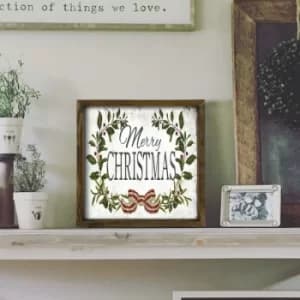 Image of KZM371 Brown White Black Red Green Decorative Framed MDF Painting