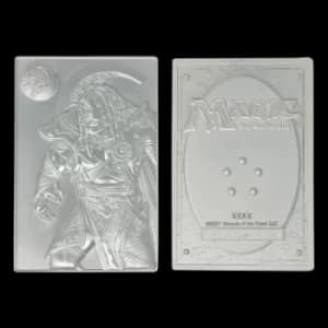 Image of MTG Silver Plated Ajani Goldmane Metal Collectible for Merchandise