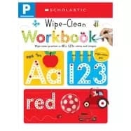 Image of pre k wipe clean workbook scholastic early learners
