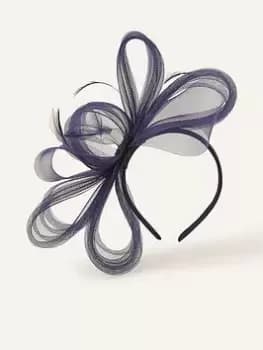 Image of Accessorize Sofia Crin Bow Band, Navy, Women