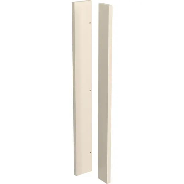 Image of Kitchen Kit Flatpack Slab Kitchen Cabinet Corner Post Super Gloss 720mm in Cashmere MFC