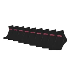 Image of Levis 9 Pack of Logo Trainer Socks - Black