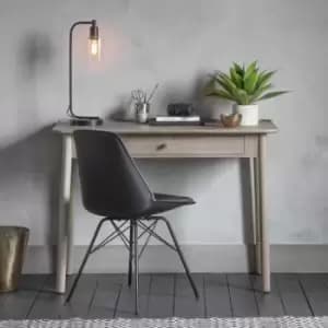 Image of Gallery Interiors Kingham 1 Drawer Desk in Grey