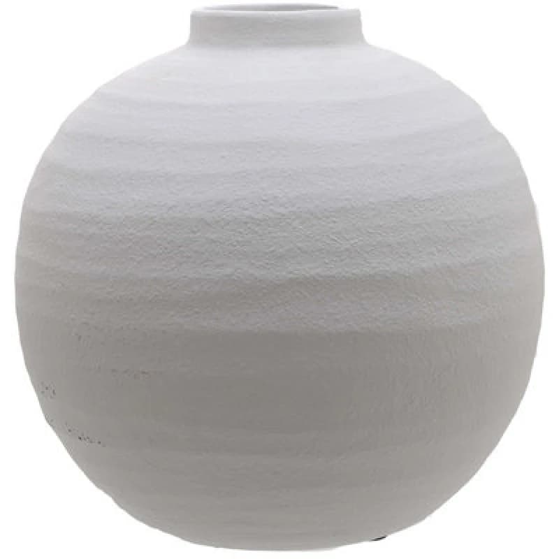 Image of Hill Tiber Matt White Ceramic Vase HI-22243