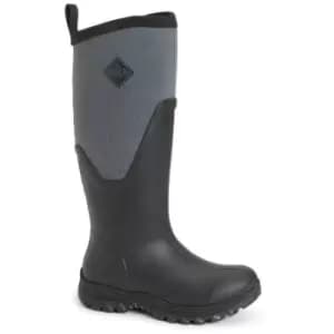 Image of Muck Boots Womens/Ladies Arctic Sport Tall Pill On Wellie Boots (6 UK) (Black/Grey) - Black/Grey