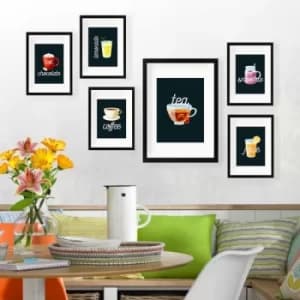 Image of SET_087 Multicolor Decorative Framed Painting (6 Pieces)