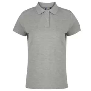 Image of Asquith & Fox Womens/Ladies Plain Short Sleeve Polo Shirt (2XL) (Heather)