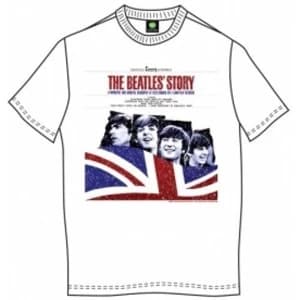 Image of The Beatles The Beatles Story Mens Wht T Shirt: Small