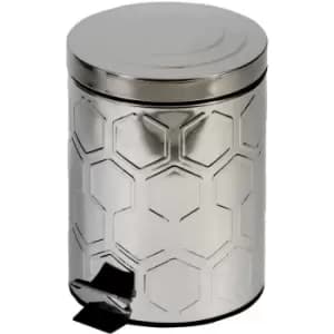 Image of Hex Stainless Steel 5L Bathroom Bin - Mirror - Mirror