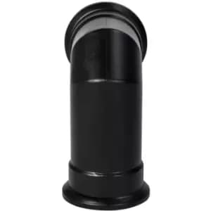 Image of Angled Stove Pipe in Black - Adam