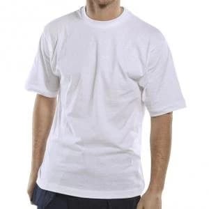 Image of Click Workwear T Shirt 180gsm 3XL White Ref CLCTSWXXXL Up to 3 Day