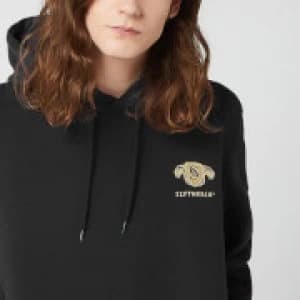Image of Harry Potter Slytherin Unisex Embroidered Hoodie - Black - S