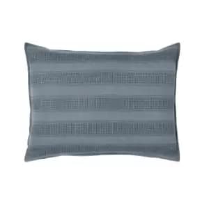 Image of DKNY Avenue Stripe Standard Pillowcase, Denim