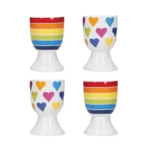 Image of 4 Piece Novelty Ceramic Egg Cup Set