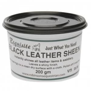 Image of Requisite Black Leather Sheen - Black