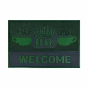 Image of Friends Rubber Central Perk Door Mat (One Size) (Green/Grey)