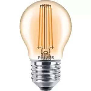 Image of Philips 5W LEDluster E27 Golf Ball Amber Warm White Dimmable - 75090200