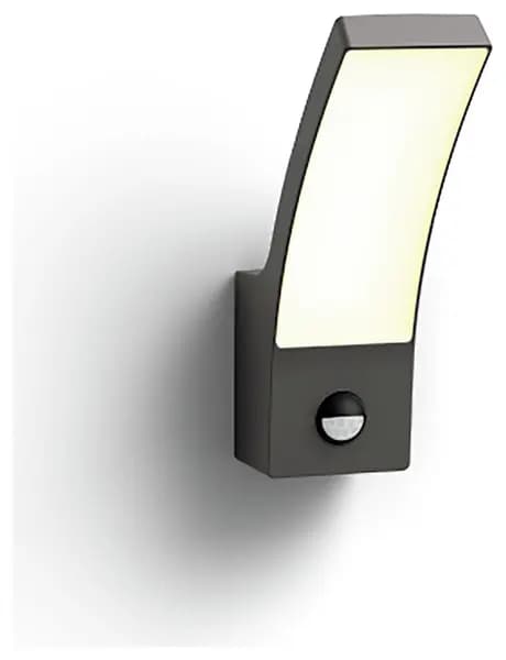 Image of Philips LED Splay Outdoor Wall Light with PIR