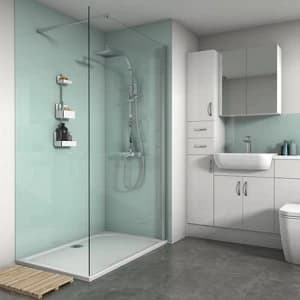 Image of Splashwall Gloss Mist 3 sided Shower Panel kit (L)1200mm (W)1200mm (T)4mm