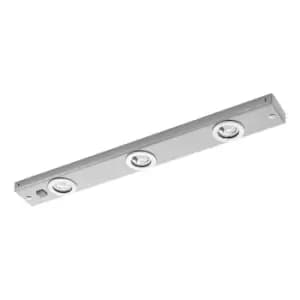 Image of Flush Ceiling Light Colour Satin Nicke lSteel Rocker Switch Bulb LED 3x2.3W